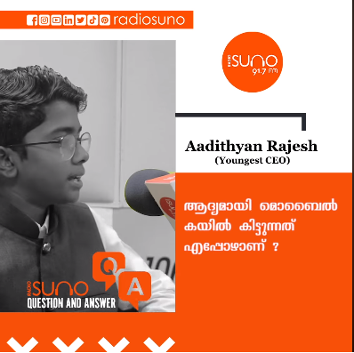 Adhithyan Rajesh at Radiosuno Studio