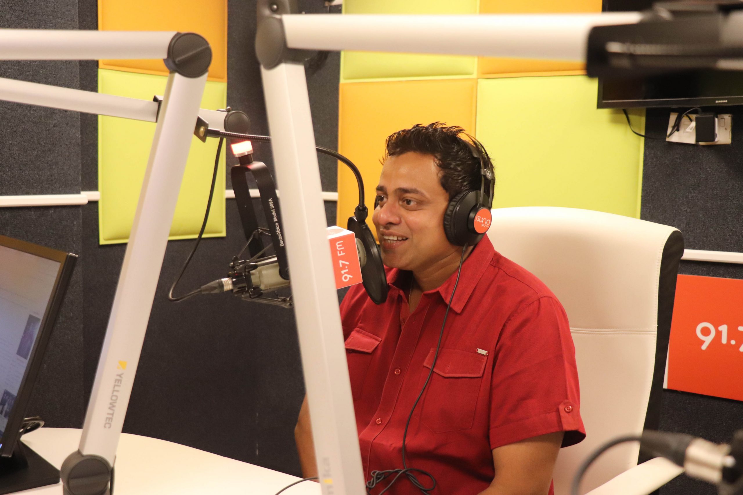 Franco at Radio Suno 91.7FM Studio