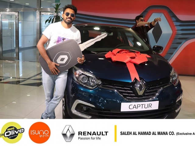 RJ Shafi with New Renault Car