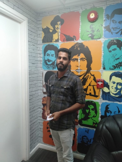 Darbar Movie Contest  winner Shamseer at Radio Suno 91.7 Fm studio