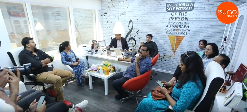 Welcoming the Final movie team to Radio Suno Studio